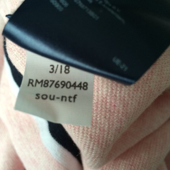 Tommy Hilfiger Womens Sweater Pullover XL Pink Large Letter H Long Sleeve - Picture 6 of 8